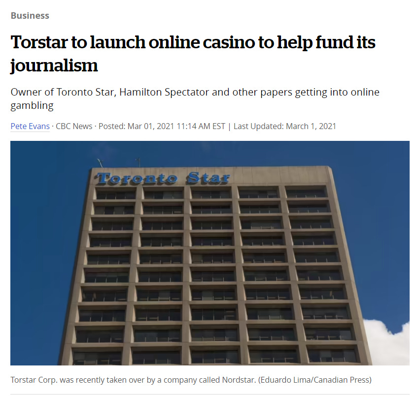 The inevitability of the Torstar / Postmedia merger